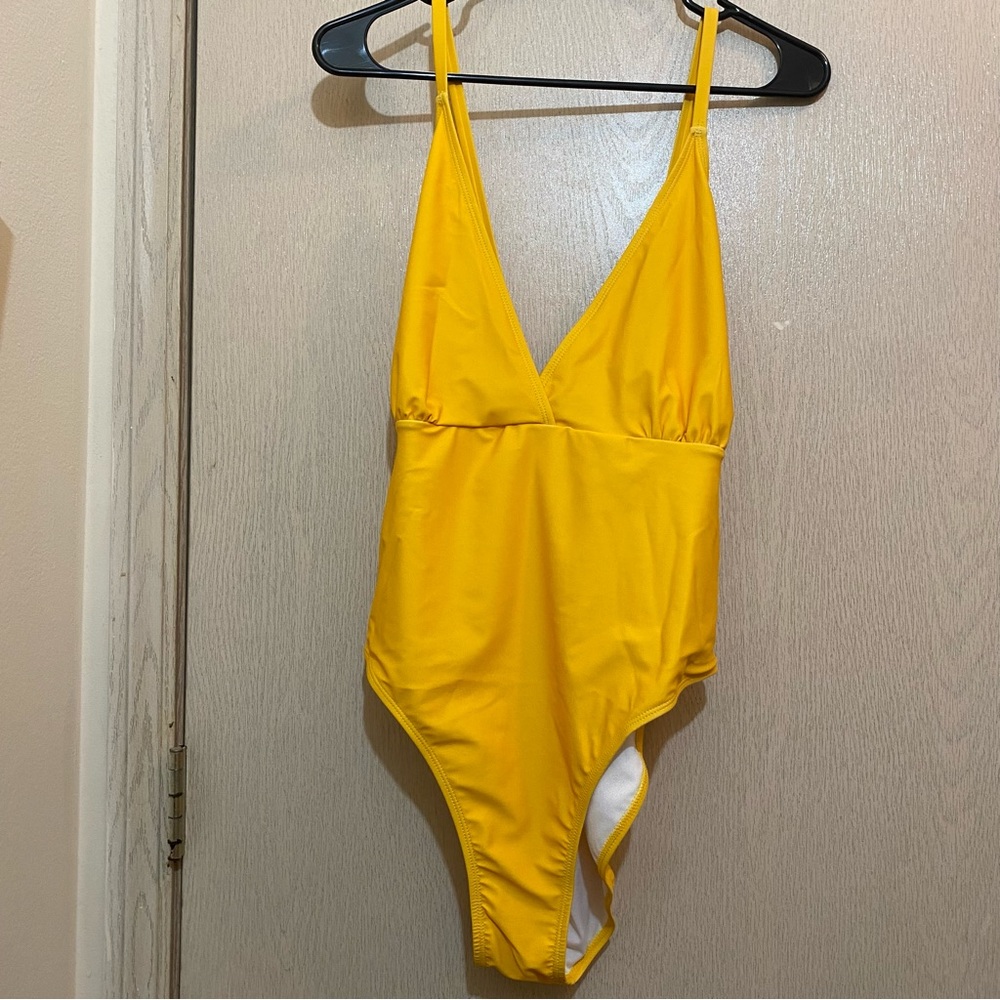 Yellow Hello Kitty One Piece Swimsuit - Picture 3 of 8